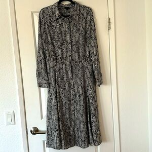 Who What Wear - Patterned Midi Dress